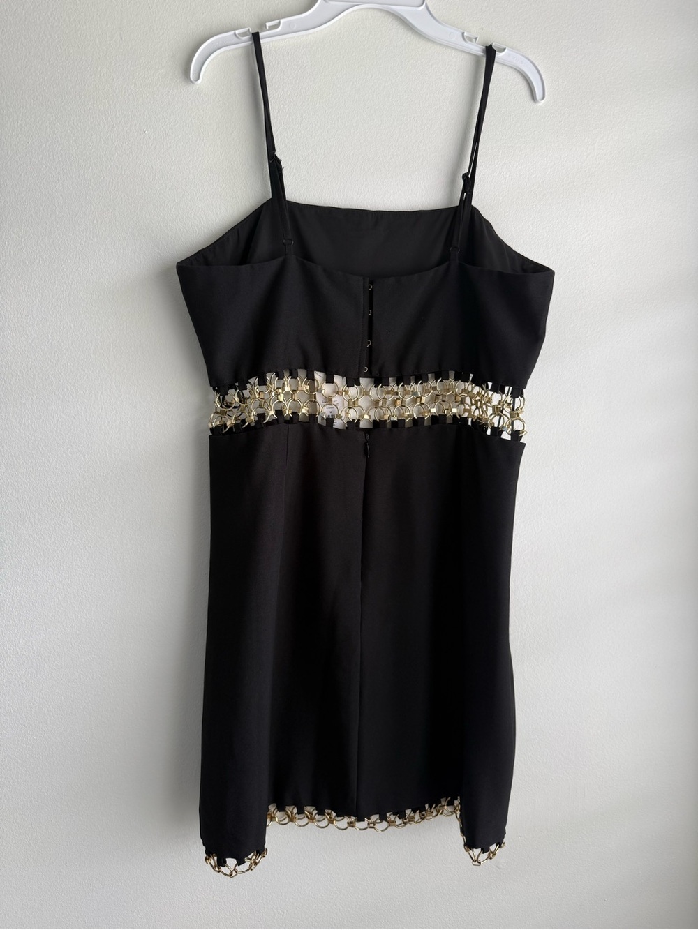 Audrey Parks Francesca’s Black Chain Detail Dress Size M